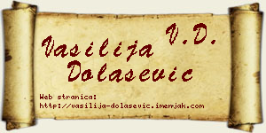 Vasilija Dolašević vizit kartica
